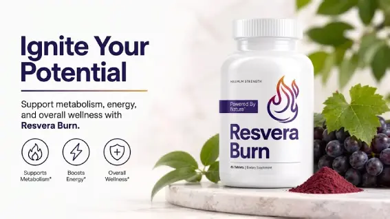 Resveraburn dietary supplement bottle